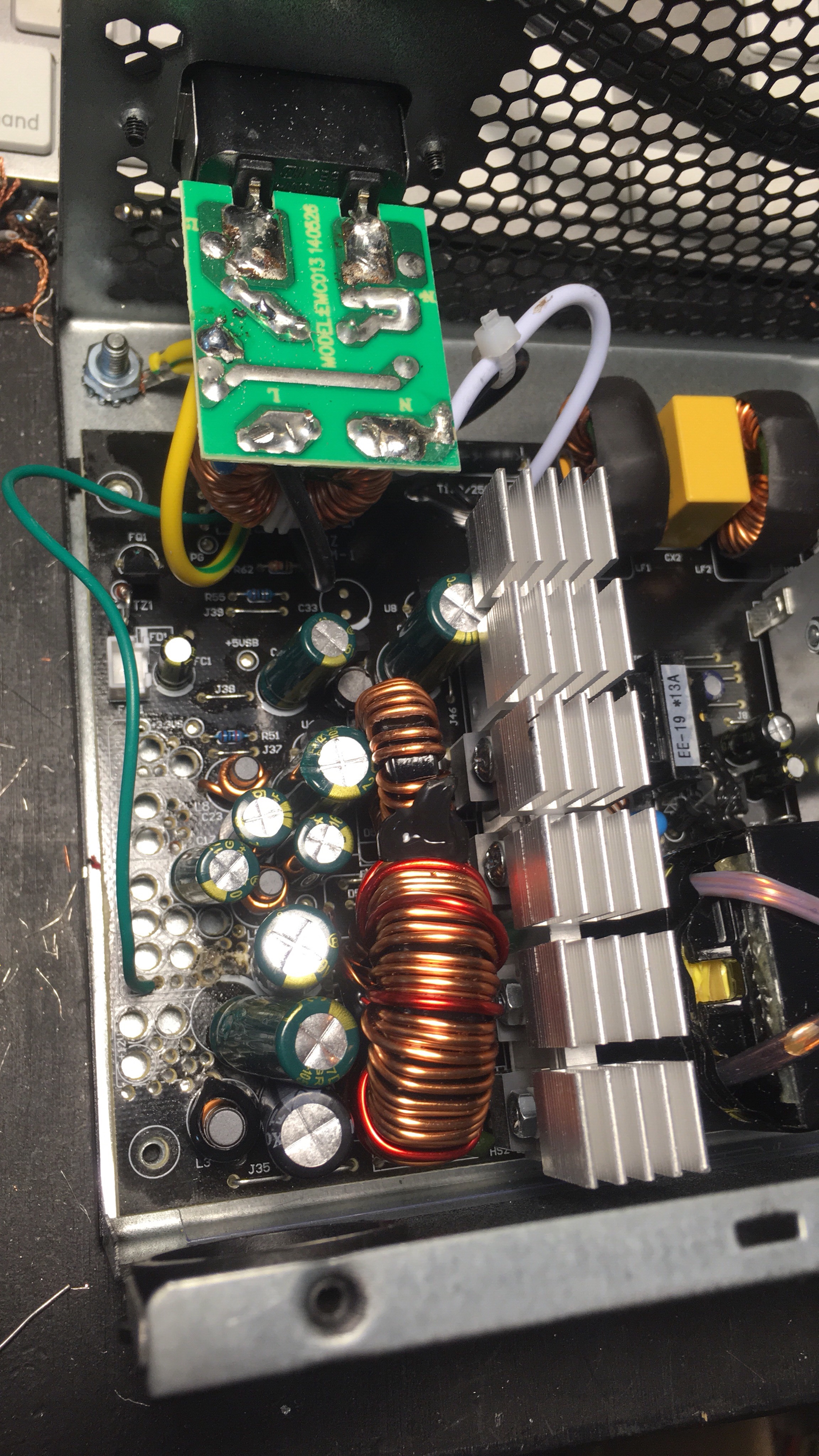 Inside a lighting power supply...